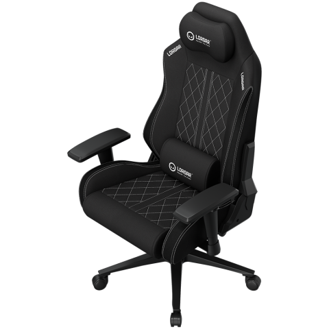 LORGAR CHA41, Ergonomic Gaming Chair Advanced, premium anti-stain fabric, Black/white [3]