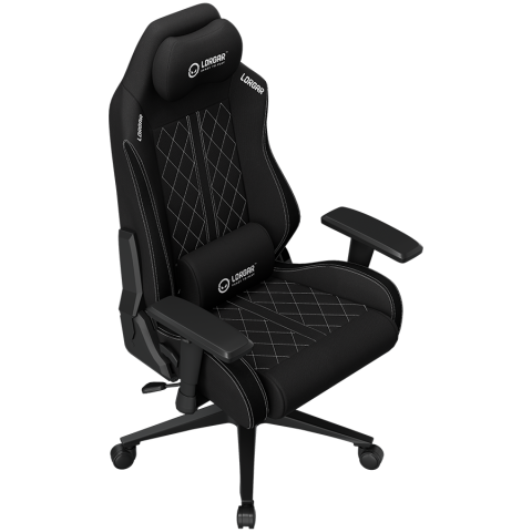 LORGAR CHA41, Ergonomic Gaming Chair Advanced, premium anti-stain fabric, Black/white [15]