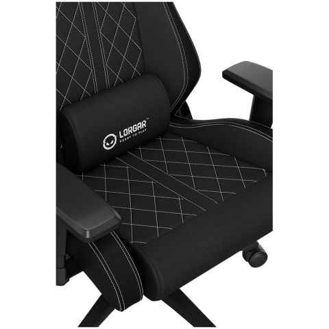 LORGAR CHA41, Ergonomic Gaming Chair Advanced, premium anti-stain fabric, Black/white [17]