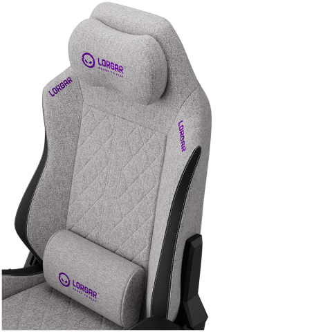 LORGAR CHA41, Ergonomic Gaming Chair Advanced, premium anti-stain fabric, Grey [18]