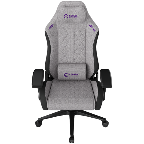 LORGAR CHA41, Ergonomic Gaming Chair Advanced, premium anti-stain fabric, Grey [1]