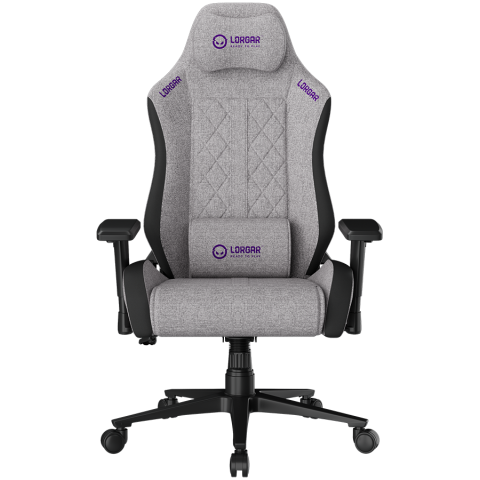 Jocuri si multimedia - LORGAR CHA41, Ergonomic Gaming Chair Advanced, premium anti-stain fabric, Grey
