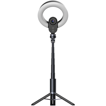 LORGAR Circulus 910, Streaming web camera, 5MP 2592X1944 max resolution, up to 60fps, 1/2.8", Sony STARVIS CMOS image sensor, full glass lens, 5.5'' built-in ring light (1700-14 000K), foldable tripod [3]