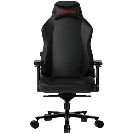Jocuri si multimedia - LORGAR Embrace 533, Gaming chair, PU eco-leather, 1.8 mm metal frame, multiblock mechanism, 4D armrests, 5 Star aluminium base, Class-4 gas lift, 75mm PU casters, Black