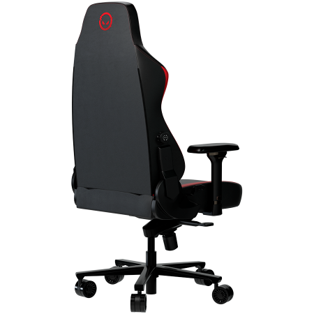 LORGAR Embrace 533, Gaming chair, PU eco-leather, 1.8 mm metal frame, multiblock mechanism, 4D armrests, 5 Star aluminium base, Class-4 gas lift, 75mm PU casters, Black + red [5]