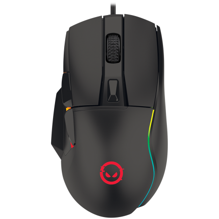 Jocuri si multimedia - LORGAR Jetter 357, gaming mouse, Optical Gaming Mouse with 6 programmable buttons, Pixart ATG4090 sensor, DPI can be up to 8000, 30 million times key life, 1.8m PVC USB cable, Matt UV coating and RGB 