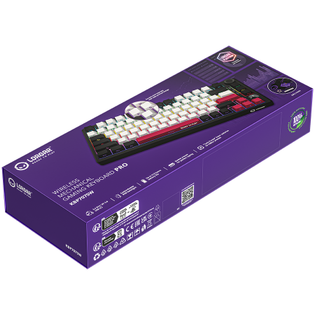 LORGAR KBP7075W, Wireless 75% Mechanical Gaming Keyboard Pro, Black/red, EN layout [8]