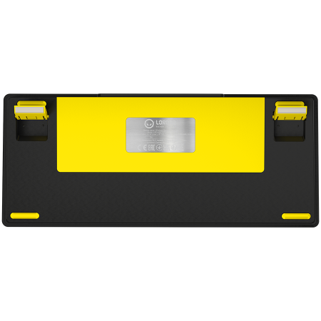 LORGAR KBP7075W, Wireless 75% Mechanical Gaming Keyboard Pro, Black/yellow, EN layout [7]
