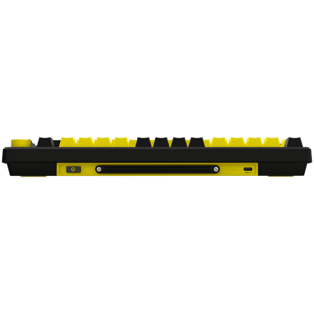 LORGAR KBP7075W, Wireless 75% Mechanical Gaming Keyboard Pro, Black/yellow, EN layout [5]