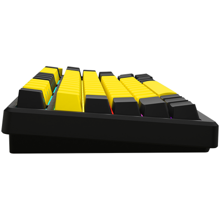 LORGAR KBP7075W, Wireless 75% Mechanical Gaming Keyboard Pro, Black/yellow, EN layout [3]