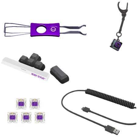 LORGAR KBP70MW, Wireless 65% Mechanical Gaming Keyboard Pro, Beige, EN layout [10]