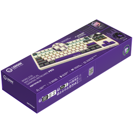 LORGAR KBP70TKLW, Wireless TKL Mechanical Gaming Keyboard Pro, Beige, EN layout [8]
