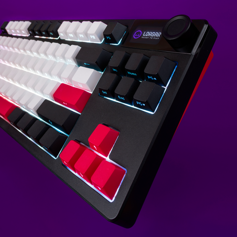 Tastatura mecanica de gaming wireless Lorgar KBP70TKLW, TKL, Black/Yellow, Layout EN [12]