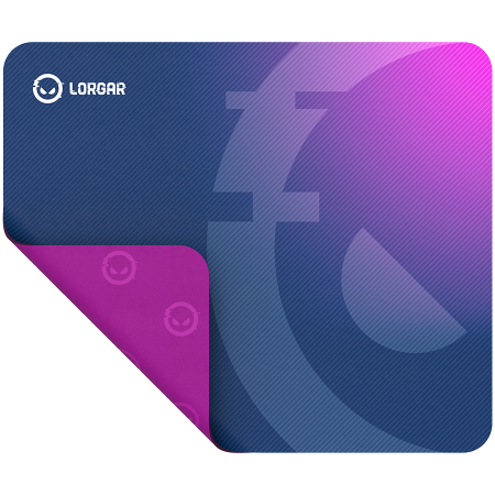Lorgar Main 135, Gaming mouse pad, High-speed surface, Purple anti-slip rubber base, size: 500mm x 420mm x 3mm, weight 0.41kg [2]