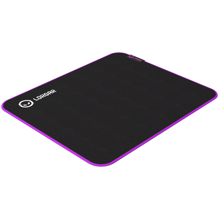 Lorgar Main 313, Gaming mouse pad, High-speed surface, Purple anti-slip rubber base, size: 360mm x 300mm x 3mm, weight 0.195kg [2]