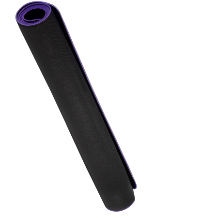 LORGAR RX1FM, Sim Racing Floor Mat Advanced, Stitched edge, 1,700X700X3 mm, Black/purple [4]