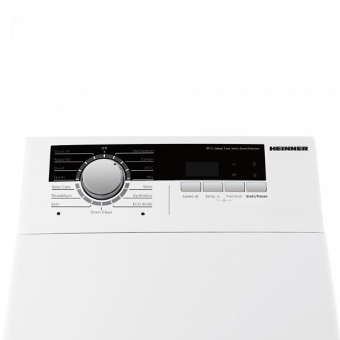 Masina de spalat rufe HEINNER HWM-TL8013IVA++, 8 kg, 1300 rpm, Clasa: A, Alb [1]