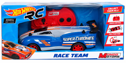 Masinuta cu telecomanda Hot Wheels Race Team 1:28 Albastru - MONDO [1]
