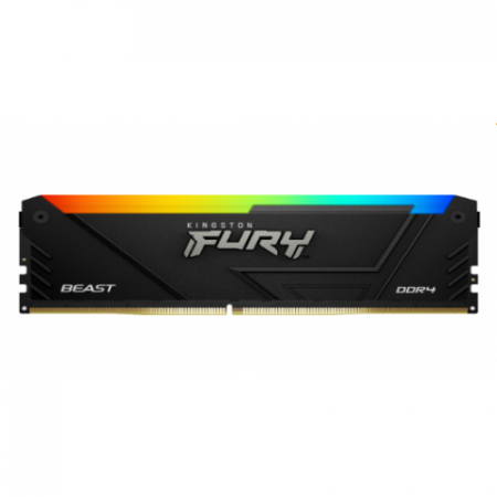 Memorii RAM - Memorie Kingston Fury Beast RGB Intel XMP 2.0, 8GB, DDR4-3200MHz, CL16