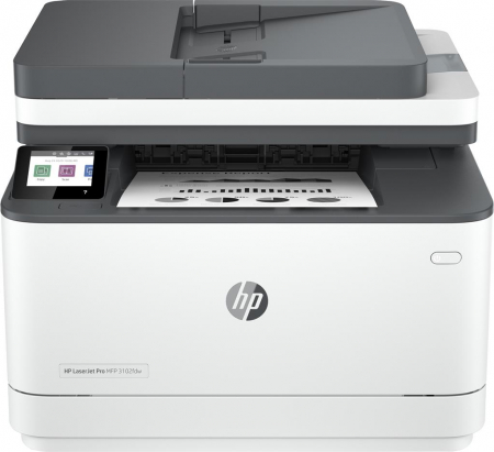 Imprimante - Multifunctional HP LaserJet Pro MFP 3102fdw, Monocrom, A4, Fax, Duplex, ADF, Retea, Wireless (Alb/Negru)