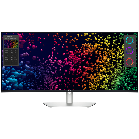 Monitoare\ Televizoare - Monitor LED DELL UltraSharp U4025QW 40" Curved, 5120x2160, WUHD, 120Hz, IPS Antiglare, 21:9, 1000:1, 450 cd/m2, 8ms/5ms, 178/178, DP, HDMI, 2xTHB4, 3xUSB-C, 5xUSB-A, RJ-45, Audio line out, 2x 9W Speak