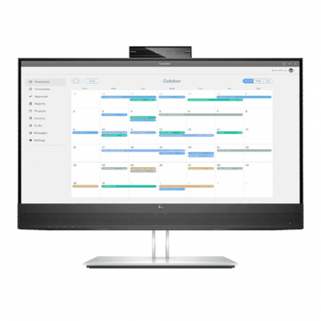 Monitoare Business - Monitor LED HP E24MV G4, 23.8inch, 1920x1080, 5ms GTG, Black-Silver