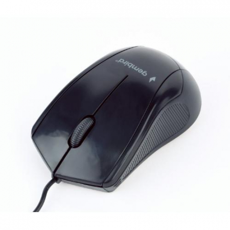 Mouse cu Fir - Mouse Optic Gembird MUS-3B-02, USB, Negru