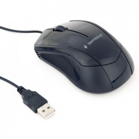 Mouse Optic Gembird MUS-3B-02, USB, Negru [2]