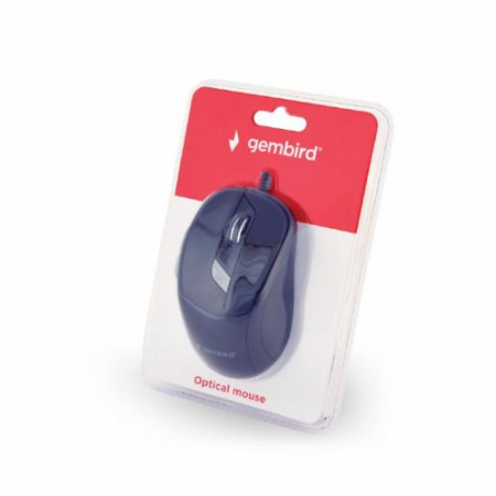 Mouse Optic Gembird MUS-4B-02, USB, Black [2]