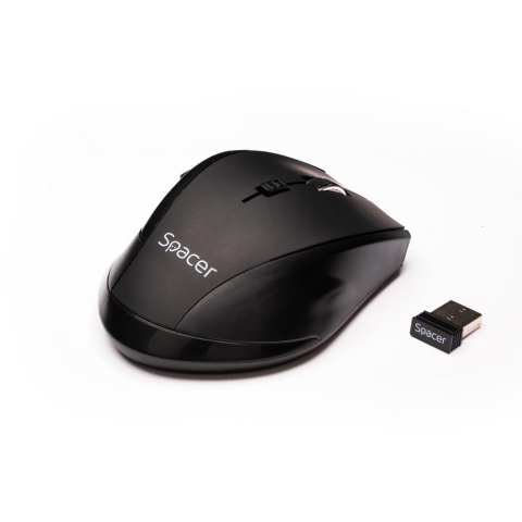 Mouse Wireless SPACER SPMO-W02, 1600 dpi, Negru [2]