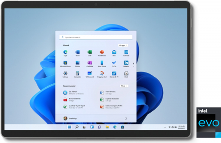 Tablete - Ultrabook Microsoft 13'' Surface Pro 8, PixelSense Flow Touch, Procesor Intel® Core™ i7-1185G7 (12M Cache, up to 4.80 GHz, with IPU), 16GB DDR4X, 256GB SSD, Intel Iris Xe, Windows 11 Home, Platinum