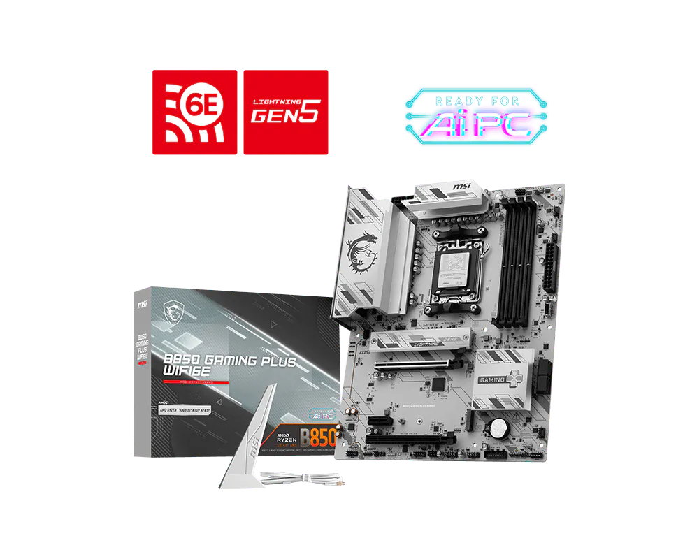 Componente - Placa de baza MSI B850 GAMING PLUS WIFI6E AM5 ATX (B850 GAMING PLUS WIFI6E) - MSI