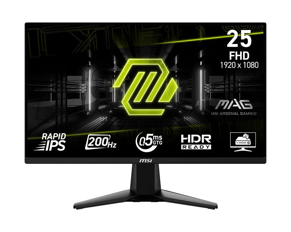 Monitoare LED - Monitor gaming MSI MAG 255F E20 24.5 inch Rapid IPS FHD 200Hz (MAG 255F E20) - MSI