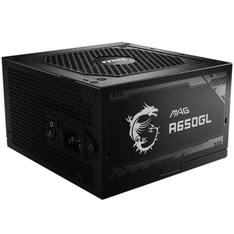 MSI Power Supply MAG A650GL, EU, 650W, Fully-Modular, 80 Plus Gold, Color Box, Pallet packing,7Y Warranty [2]