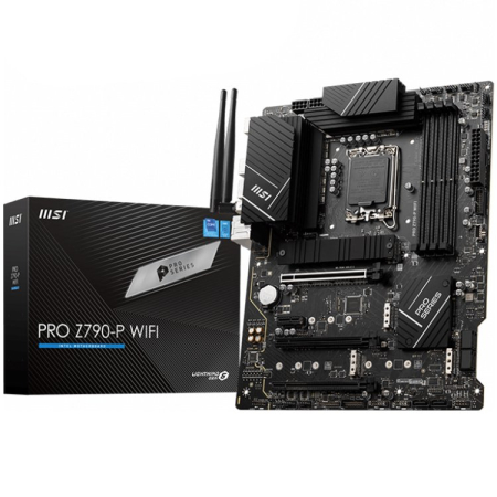 Placi de baza - MSI PRO Z790-P WIFI, Socket 1700, Dual Channel DDR5 7000+MHz, 3x PCIe x16 slot, 4x M.2 slot, 1x HDMI, 4x USB 3.2 Gen 1, 4x USB 2.0, 1x USB 3.2 Gen 2, 7.1 HD Audio, 2.5Gbps LAN, 3Y