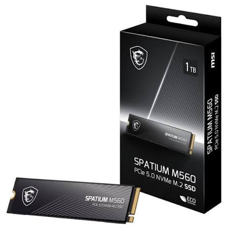 Componente - SSD MSI SPATIUM M560 1TB PCIe 5.0 NVMe M.2 (SPATIUM M560) - MSI