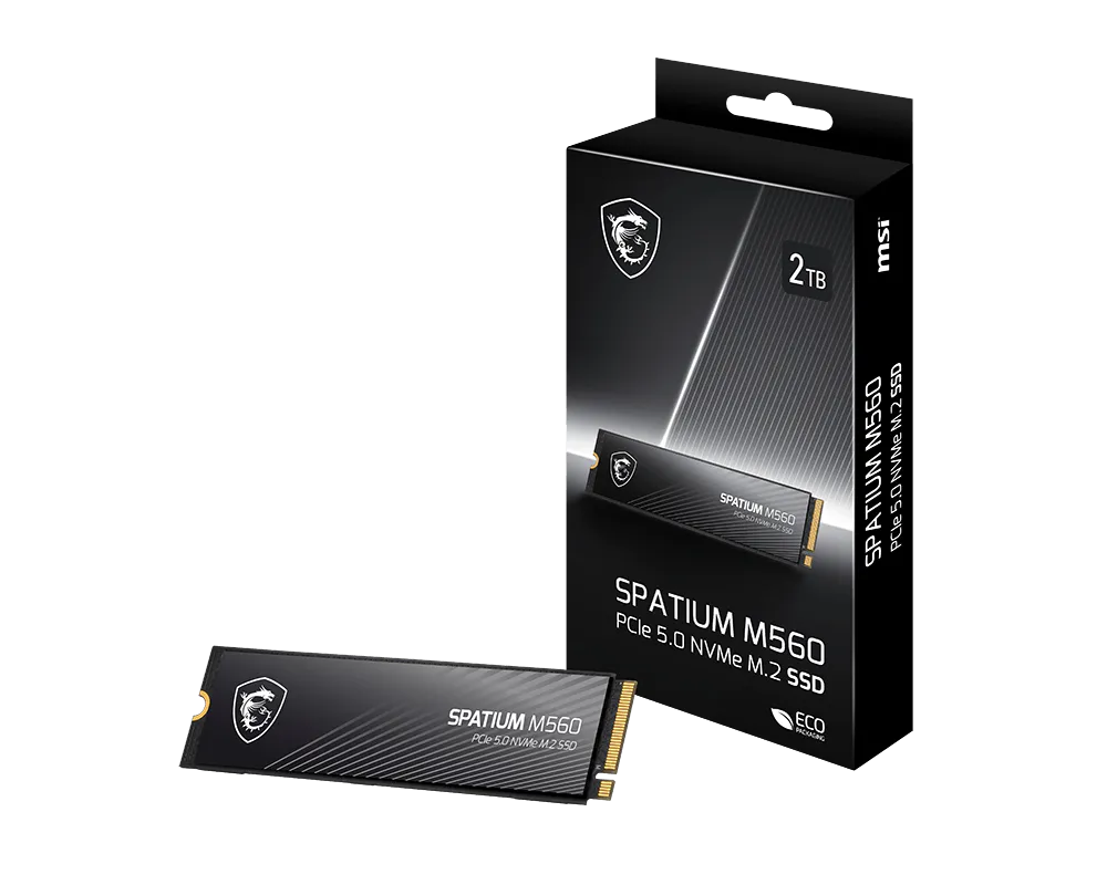 Componente - SSD MSI SPATIUM M560 2TB PCIe 5.0 NVMe M.2 (SPATIUM M560) - MSI