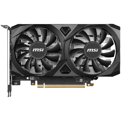 MSI Video Card Nvidia GeForce RTX 3050 VENTUS 2X E 6G OC, 6GB GDDR6, 96bit, Boost: 1492 MHz, 2304 CUDA Cores, PCIe 4.0, 1x DP 1.4a, 2xHDMI 2.1a, RAY TRACING, Dual Fan, 300W, 3Y [1]