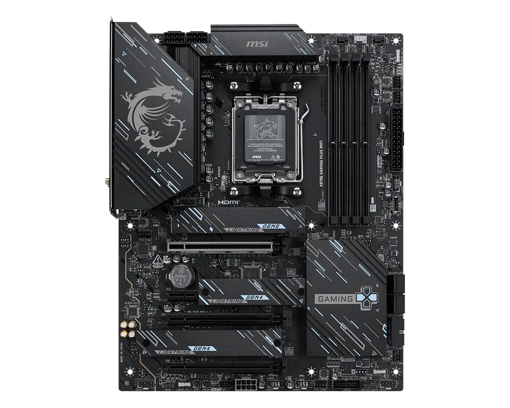 Placa de baza MSI X870E GAMING PLUS WIFI Socket AM5 ATX (X870E GAMING PLUS WIFI) - MSI [1]