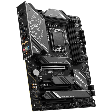 MSI Z790 GAMING PLUS WIFI , LGA 1700, 4xDDR5, Dual Channel DDR5 up to 7200+(OC)MHz, 3x PCIe x16 slot, 4x M.2 slots, 1x USB 3.2 Gen 2x2 (Type-C), 3x USB 3.2, 4x USB 2.0, 1x HDMI, 1x DP, 4x EZ Debug LED [1]