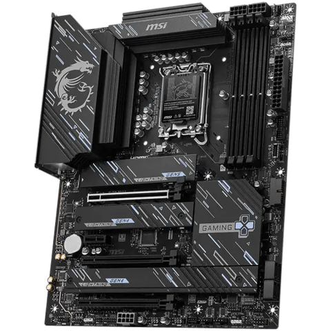 MSI Z890 GAMING PLUS WIFI6E, LGA 1851, Dual Channel DDR5 up to 9200(OC)MHz, 3x PCIe x16 slots, 4x M.2 slot, 4x USB 2.0, 2x USB 3.2 Gen 1, 1x USB 3.2 Gen 2, 1x USB 3.2 Gen 2 Type-C, 1x HDMI, 1x DP, 5Gb [1]