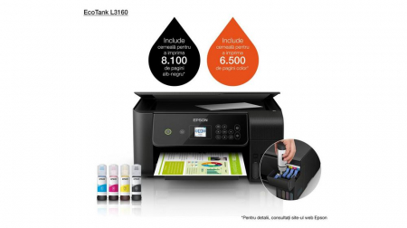 Multifunctional cerneala 3 in 1 Epson EcoTank L3160 [4]