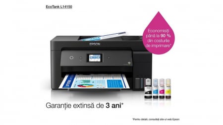 Imprimanta multifunctionala Epson EcoTank L14150, InkJet, Color, Format A3, Duplex, Fax, Retea, WiFi [2]