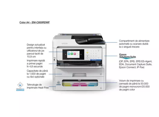Multifunctional Epson WorkForce Pro EM-C800RDWF [9]
