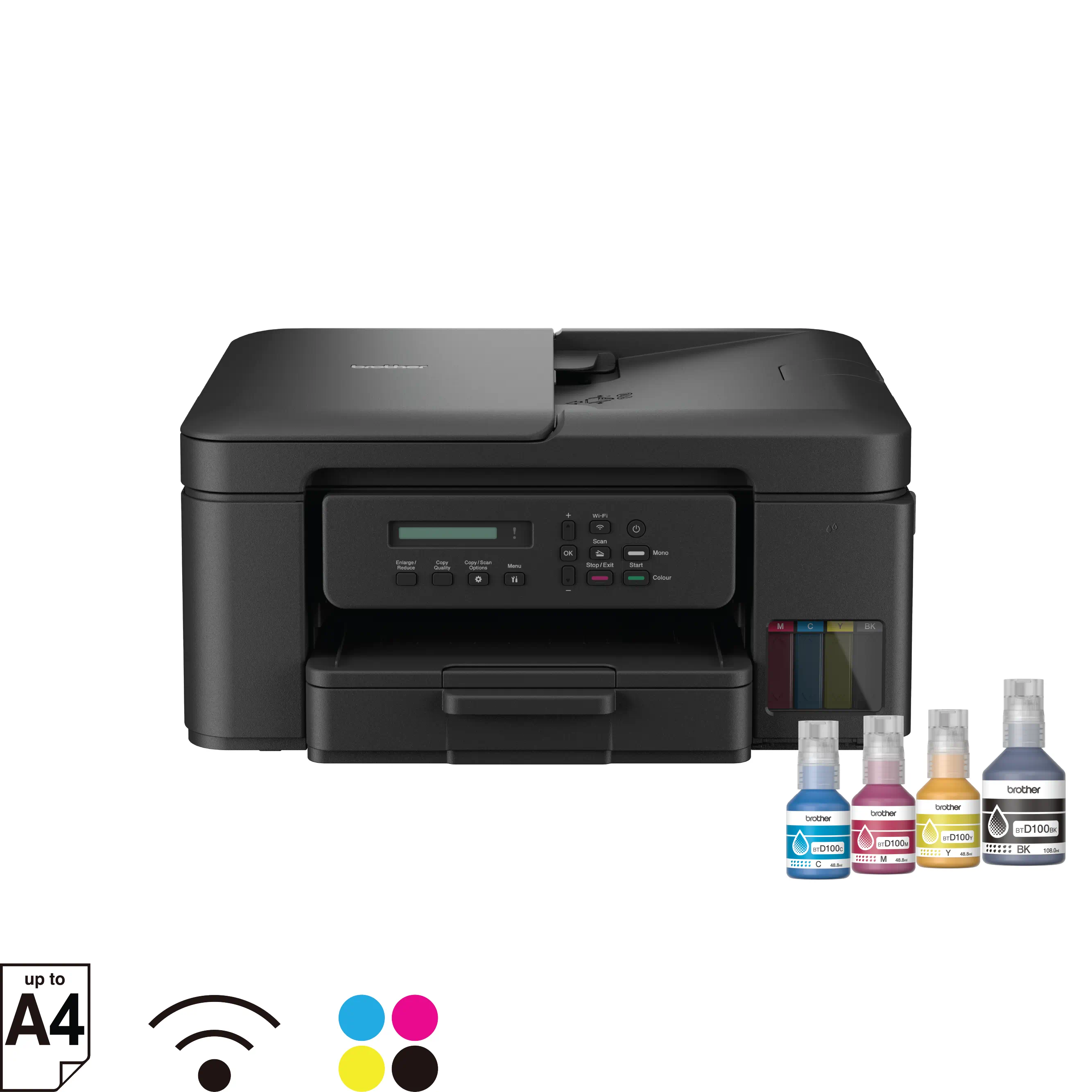 Multifunctional Inkjet Color Brother DCP-T730DW A4  Inkjet Ciss Duplex Wi-Fi Garantie 5 Ani - [5]