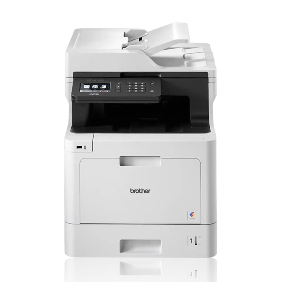 Multifunctional Laser Color - Multifunctionala Brother DCP-L8410CDW , Laserjet color, A4, 31 ppm, Duplex, ADF, Retea, Wireless (Alb)