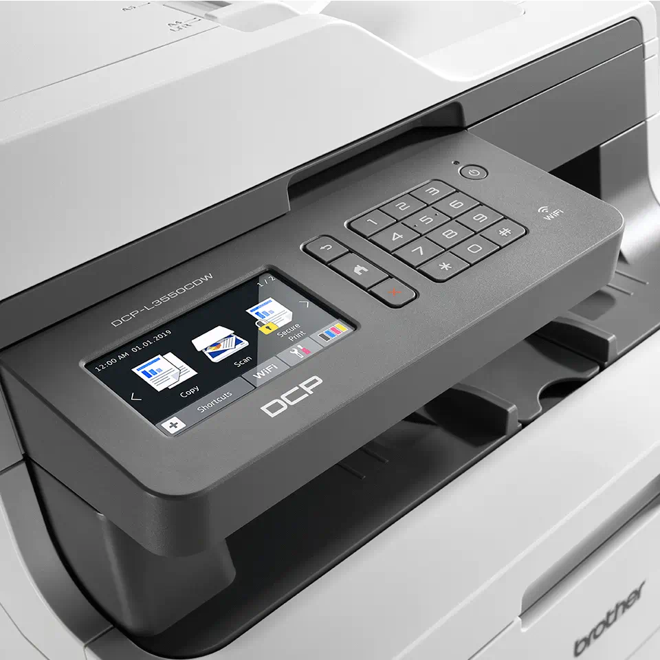 Imprimanta multifunctionala Brother DCP-L3550CDW, Laser, Color, Format A4, Retea, Duplex, Wi-Fi [3]
