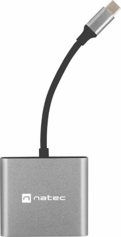 Accesorii componente - altele - Docking Station Natec Fowler NMP-1607, USB-C, HDMI 4K, Power Delivery, 3x USB 3.0, Gri