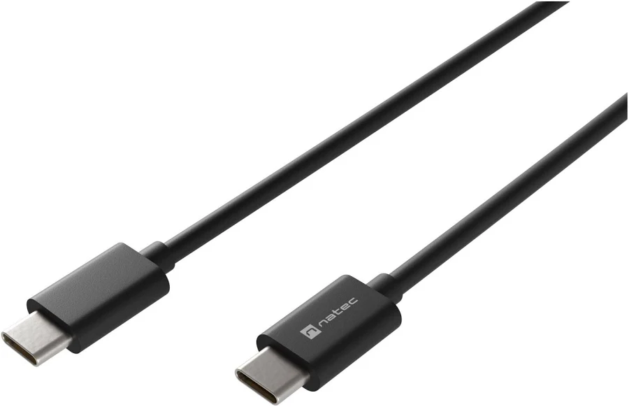 Telefoane - Cablu de încărcare și date Natec Prati, USB-C la USB-C, 100W, 2m, Negru (NKA-2147)
