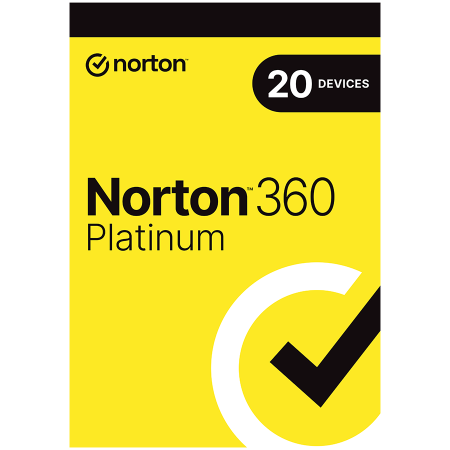Software - Norton 360 Platinum 20 Devices, 1 year, box